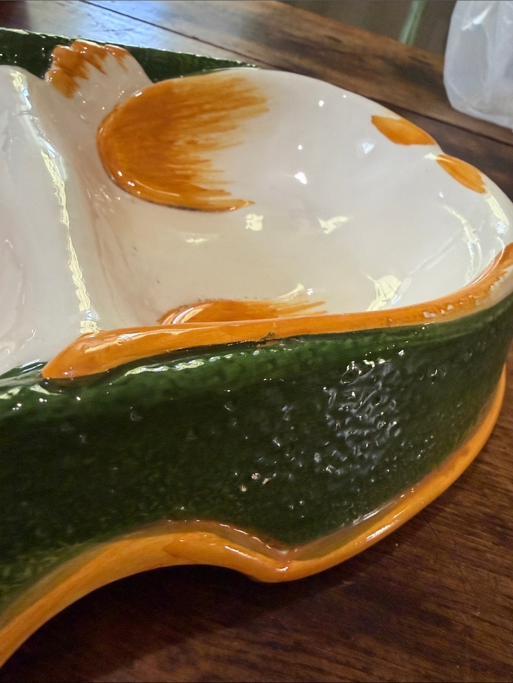 Whimsical Mid Century Modern Italian Ceramic Cat Food and Water Bowl - Picture 6 of 8